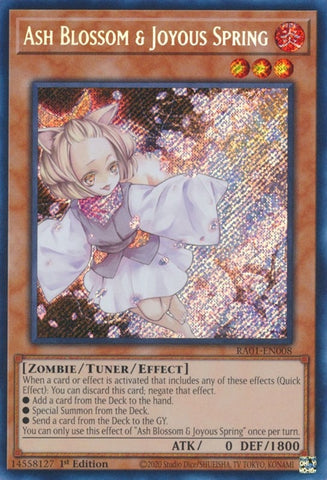 Ash Blossom and Joyous Spring Secret Rare (RA01-EN008) [RA01]