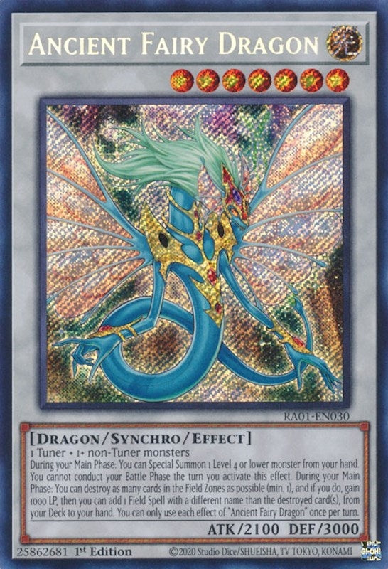 Ancient Fairy Dragon Secret Rare (RA01-EN030) [RA01]