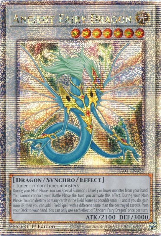 Ancient Fairy Dragon Quarter Century Secret Rare (RA01-EN030) [RA01]