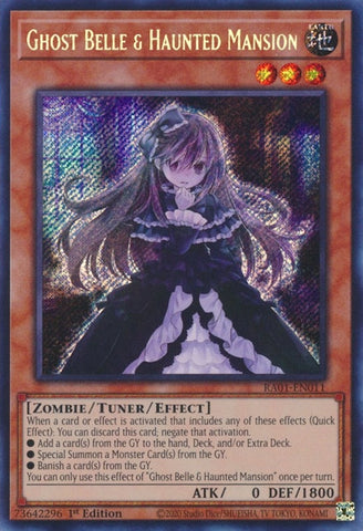 Ghost Belle and Haunted Mansion Secret Rare (RA01-EN011) [RA01]