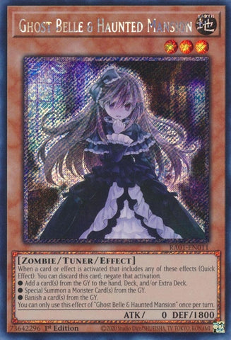 Ghost Belle and Haunted Mansion Platinum Secret Rare (RA01-EN011) [RA01]