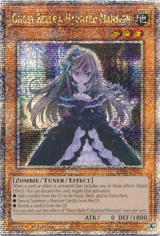 Ghost Belle and Haunted Mansion Quarter Century Secret Rare (RA01-EN011) [RA01]