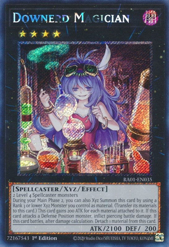 Downerd Magician Platinum Secret Rare (RA01-EN035) [RA01]