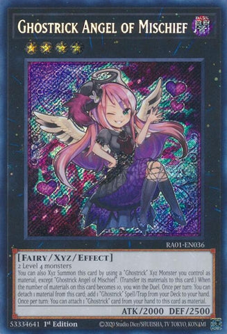 Ghostrick Angel of Mischief Secret Rare (RA01-EN036) [RA01]