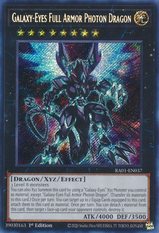 Galaxy Eyes Full Armor Photon Dragon Secret Rare (RA01-EN037) [RA01]