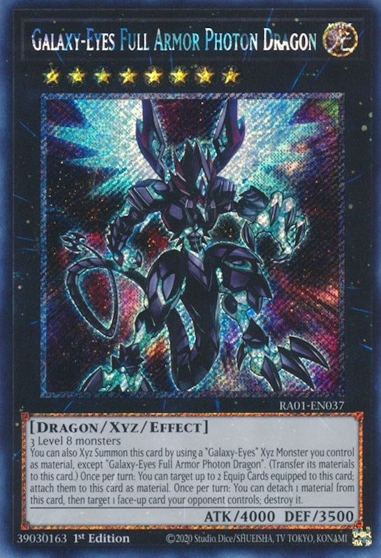 Galaxy Eyes Full Armor Photon Dragon Platinum Secret Rare (RA01-EN037) [RA01]