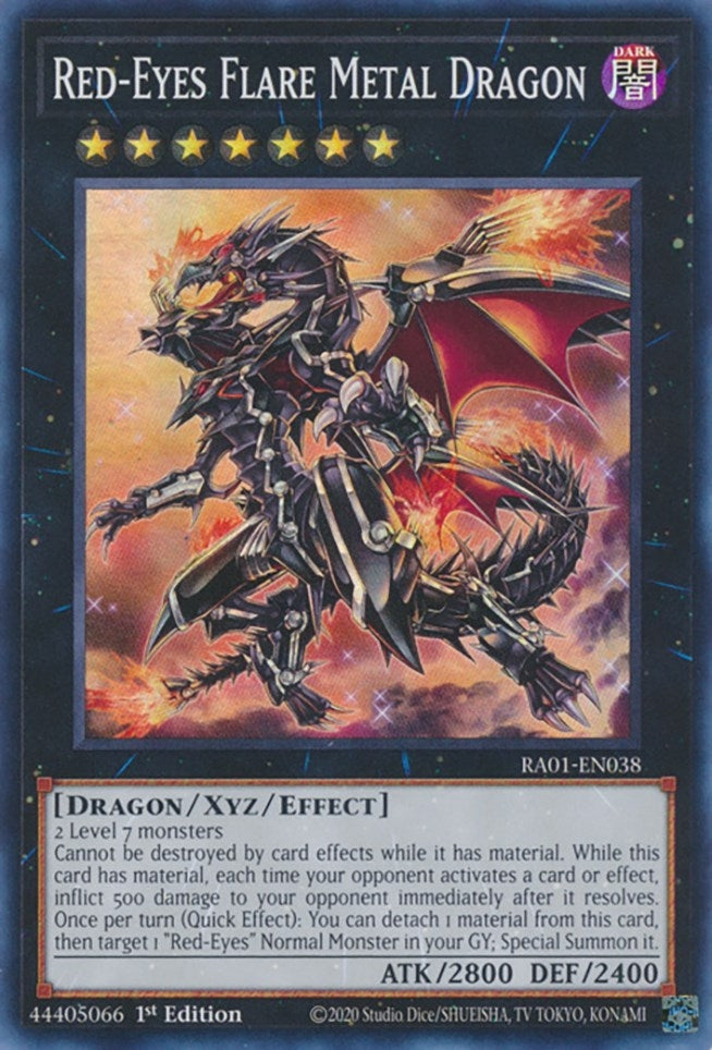 Red Eyes Flare Metal Dragon (RA01-EN038) [RA01]