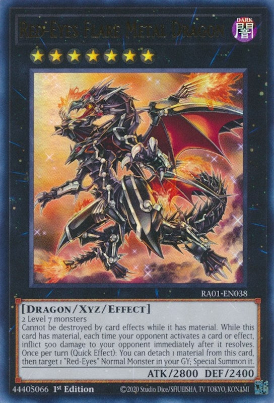 Red Eyes Flare Metal Dragon UR (RA01-EN038) [RA01]