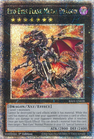 Red Eyes Flare Metal Dragon Quarter Century Secret Rare (RA01-EN038) [RA01]