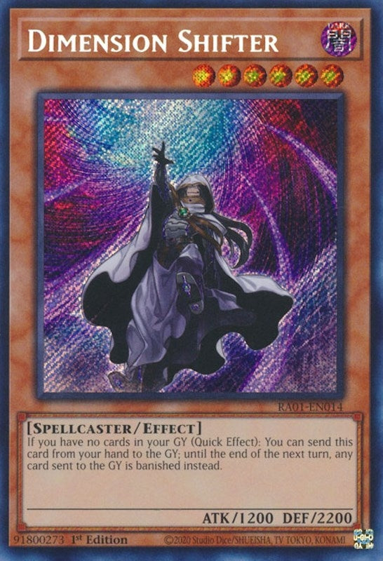 Dimension Shifter Secret Rare (RA01-EN014) [RA01]