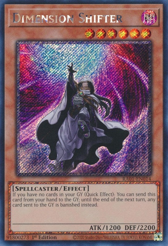 Dimension Shifter Platinum Secret Rare (RA01-EN014) [RA01]