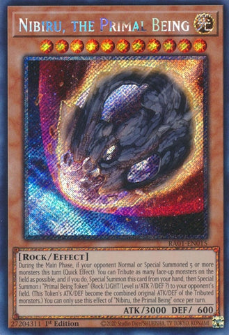 Nibiru the Primal Being Platinum Secret Rare (RA01-EN015) [RA01]