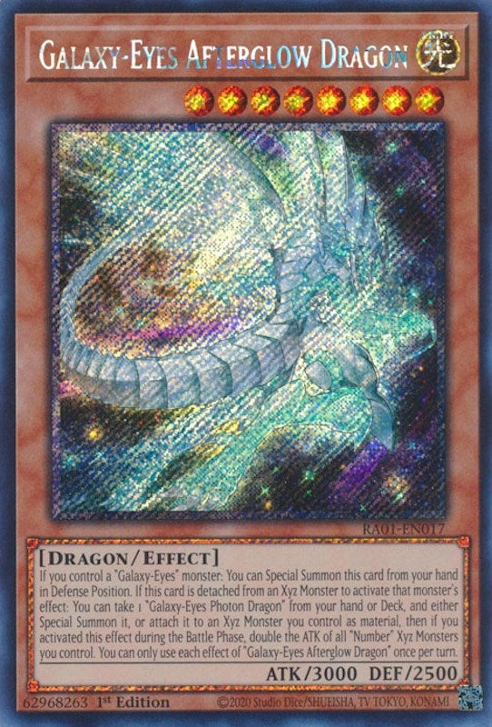 Galaxy Eyes Afterglow Dragon Platinum Secret Rare (RA01-EN017) [RA01]