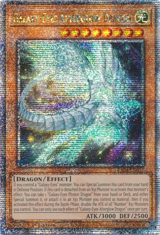 Galaxy Eyes Afterglow Dragon Quarter Century Secret Rare (RA01-EN017) [RA01]