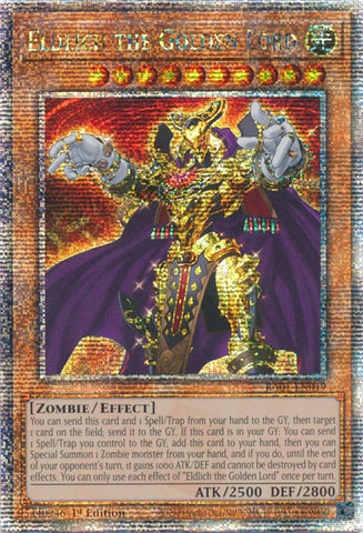 Eldlich the Golden Lord Quarter Century Secret Rare (RA01-EN019) [RA01]