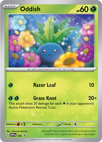 Oddish (102) [Scarlet & Violet: Black Star Promos]