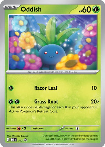 Oddish (102) [Scarlet & Violet: Black Star Promos]