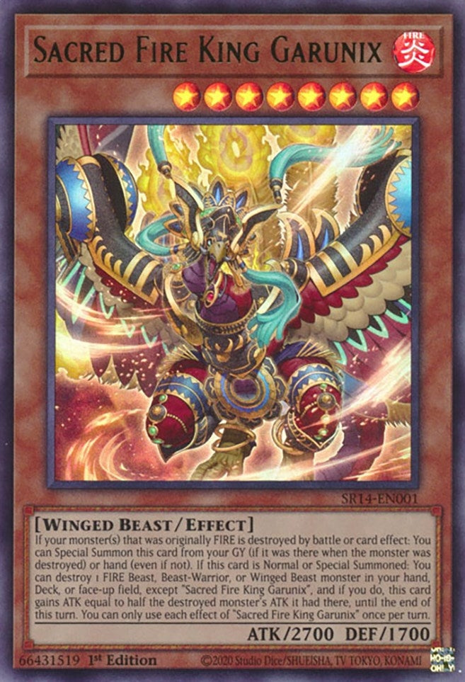 Sacred Fire King Garunix (SR14-EN001) [SR14]