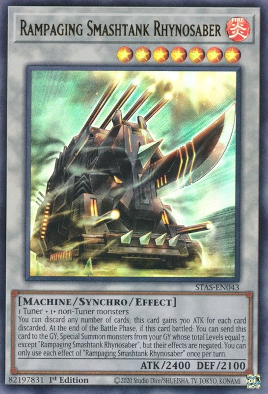 Rampaging Smashtank Rhynosaber (STAS-EN043) [TPSS]