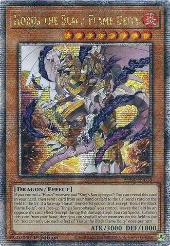 Horus the Black Flame Deity Quarter Century Secret Rare (PHNI-EN018) [PHNI]