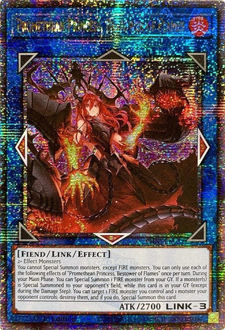 Promethean Princess Bestower of Flames Quarter Century Secret Rare (PHNI-EN052) [PHNI]