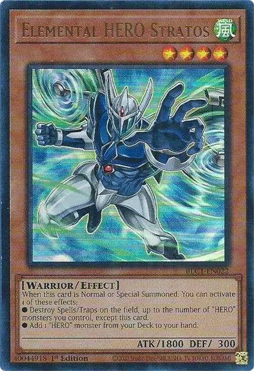 Elemental HERO Stratos Alternate Art (BLC1-EN022) [BLC1]