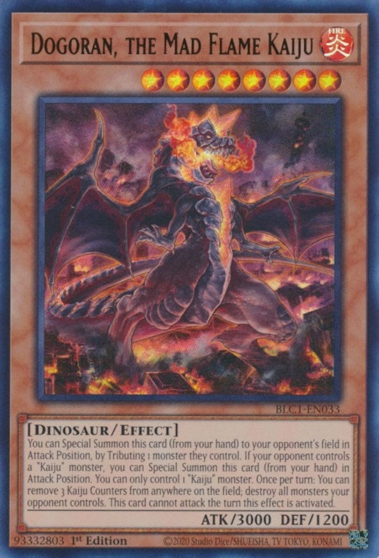 Dogoran the Mad Flame Kaiju (BLC1-EN033) [BLC1]