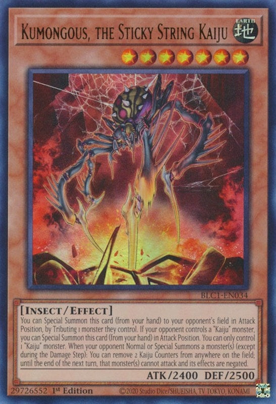 Kumongous the Sticky String Kaiju (BLC1-EN034) [BLC1]