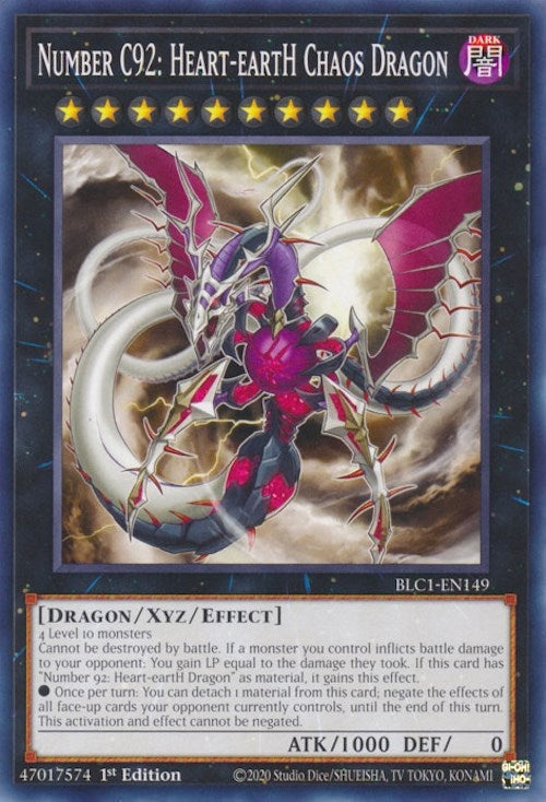 number c92 heart earth chaos dragon (BLC1-EN149) [BLC1]