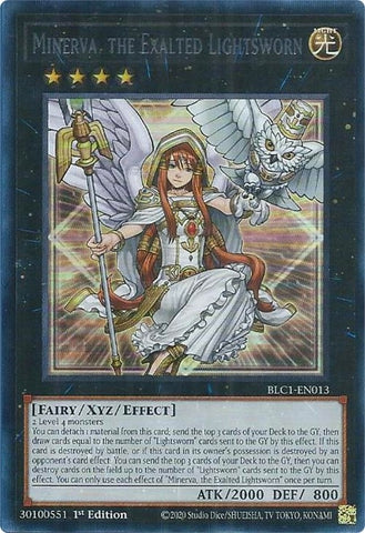 Minerva the Exalted Lightsworn Silver (BLC1-EN013) [BLC1]