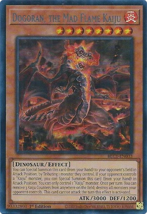 Dogoran the Mad Flame Kaiju Silver (BLC1-EN033) [BLC1]