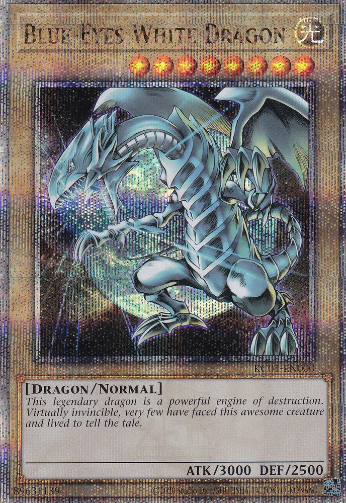 Blue Eyes White Dragon Quarter Century Secret Rare (KC01-EN000) [KC01]