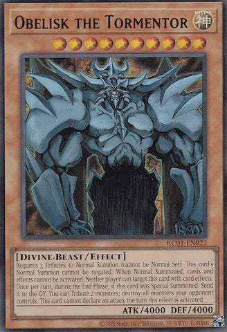 Obelisk the Tormentor (KC01-EN022) [KC01]