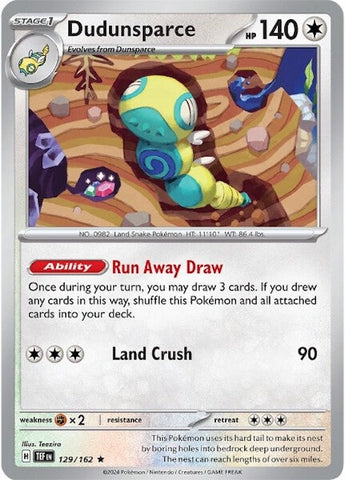 Dudunsparce (129/162) [Scarlet & Violet: Temporal Forces]