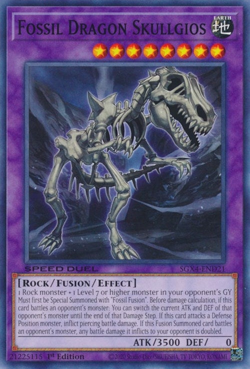 Fossil Dragon Skullgios (SGX4-END21) [SGX4]