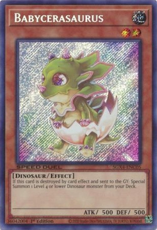 Babycerasaurus Secret Rare (SGX4-ENC05) [SGX4]