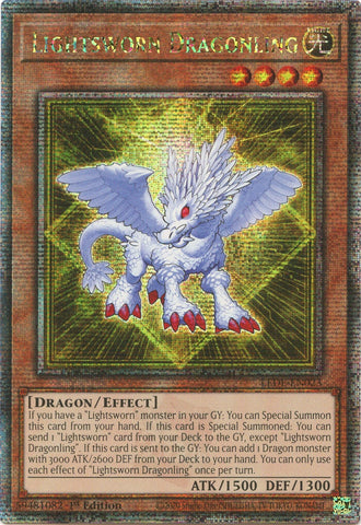 Lightsworn Dragonling Quarter Century Secret Rare (LEDE-EN023) [LEDE]