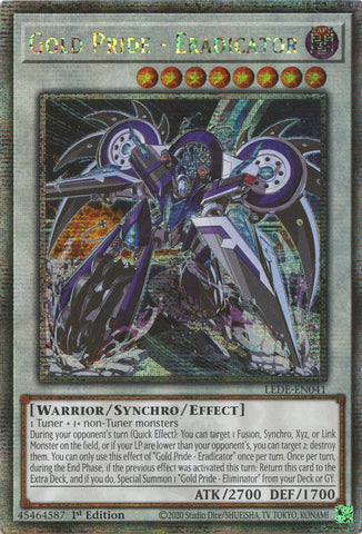 Gold Pride Eradicator Quarter Century Secret Rare (LEDE-EN041) [LEDE]