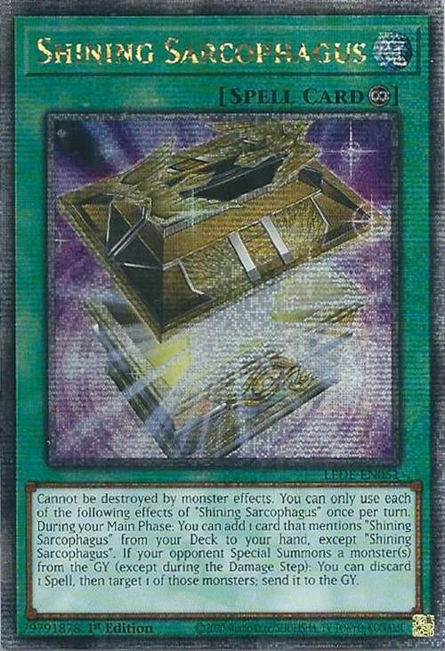 Shining Sarcophagus Quarter Century Secret Rare (LEDE-EN051) [LEDE]