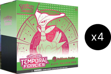 Temporal Forces Pokemon Center Elite Trainer Box Case Exclusive Iron Leaves () [TEF]