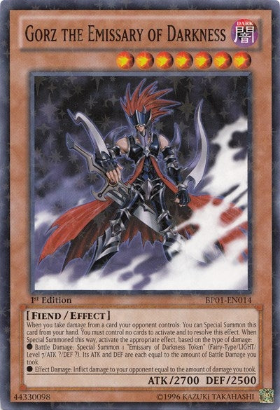 Gorz the Emissary of Darkness Starfoil (BP01-EN014) [BP01]