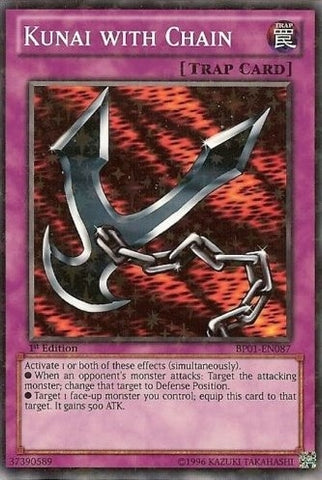 Kunai with Chain Starfoil (BP01-EN087) [BP01]