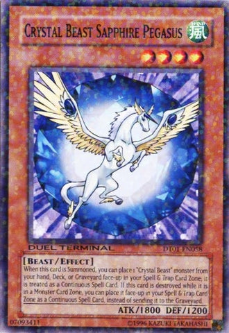 Crystal Beast Sapphire Pegasus (DT01-EN058) [DT01]