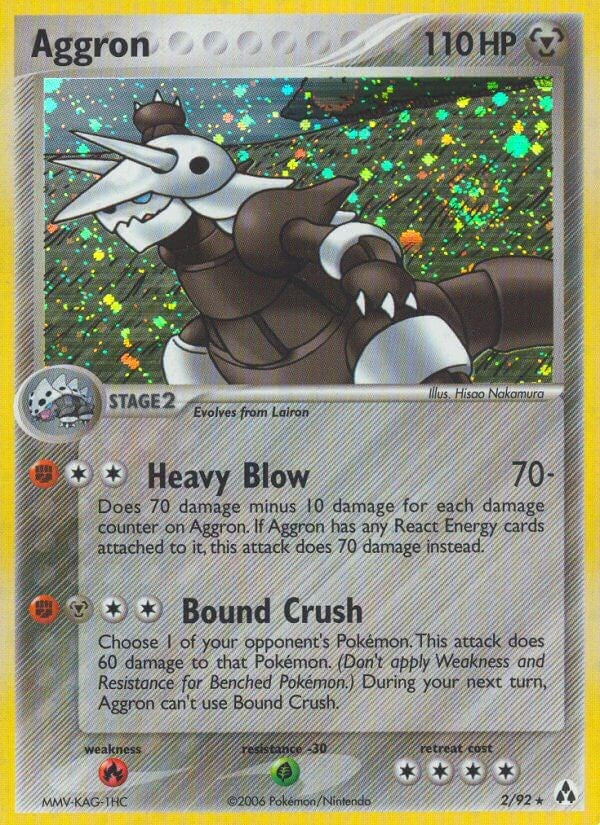 Aggron (2/92) (Stamped) [EX: Legend Maker]