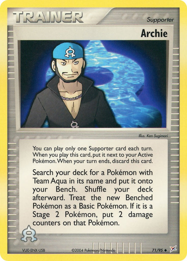 Archie (71/95) [EX: Team Magma vs Team Aqua]