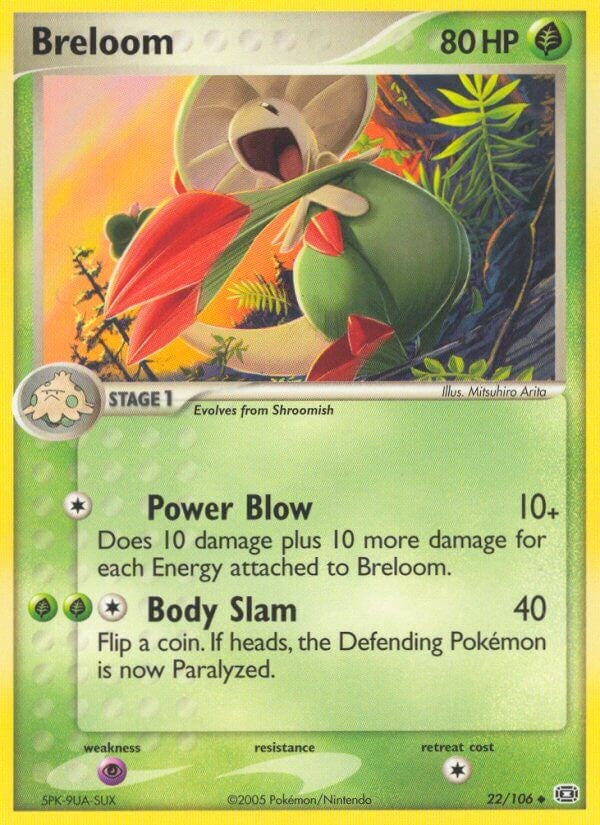 Breloom (22/106) (Stamped) [EX: Emerald]