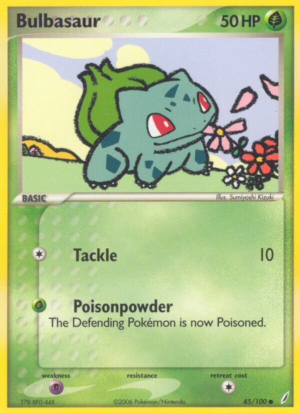 Bulbasaur (45/100) [EX: Crystal Guardians]