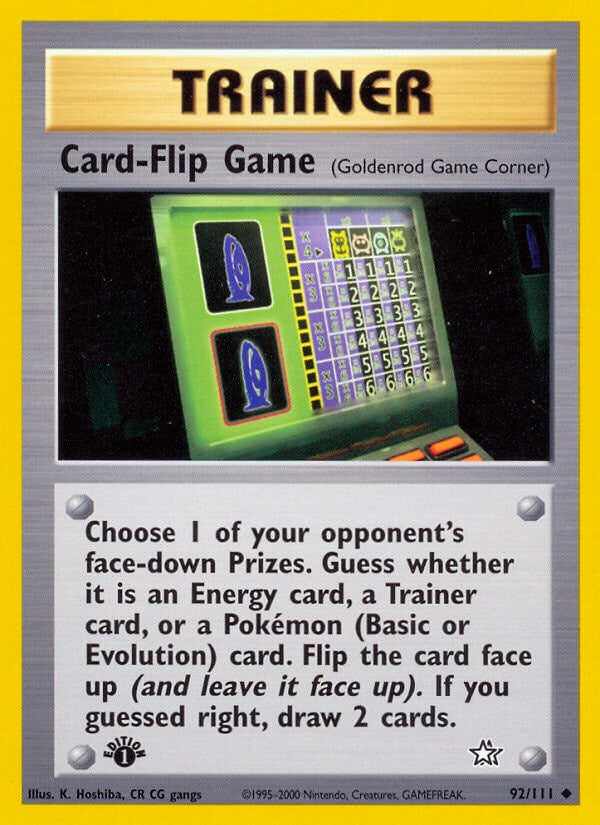 Card-Flip Game (92/111) [Neo Genesis Unlimited]