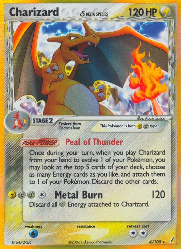 Charizard (4/100) (Delta Species) (Stamped) [EX: Crystal Guardians]