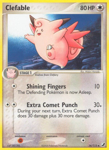 Clefable (36/115) (Stamped) [EX: Unseen Forces]